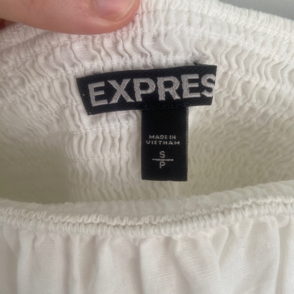 Express off shoulder white top - Picture 3 of 4